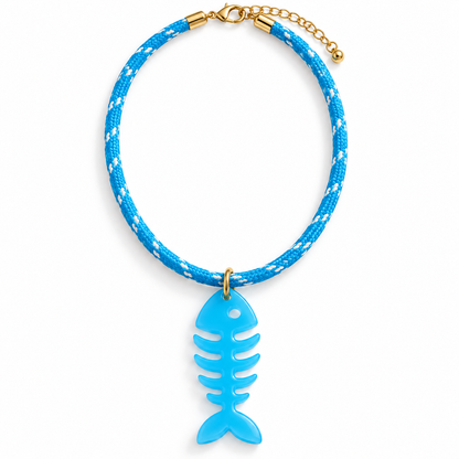 Bony Fish Rope Necklace