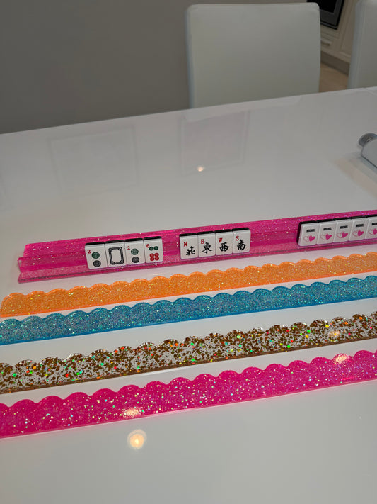 Neon Glitter-Mahjong Racks with Pusher